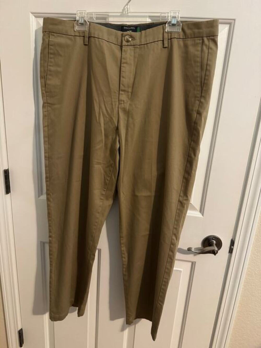 Dockers Signature Straight Fit Stain Defender Khakis 38x30 Drab Green